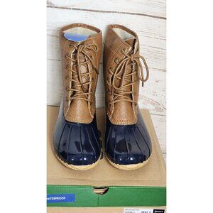 JBU by Jambu Maplewood Waterproof Navy/Tan Women’s Boots – Fall 2022, Size 9M